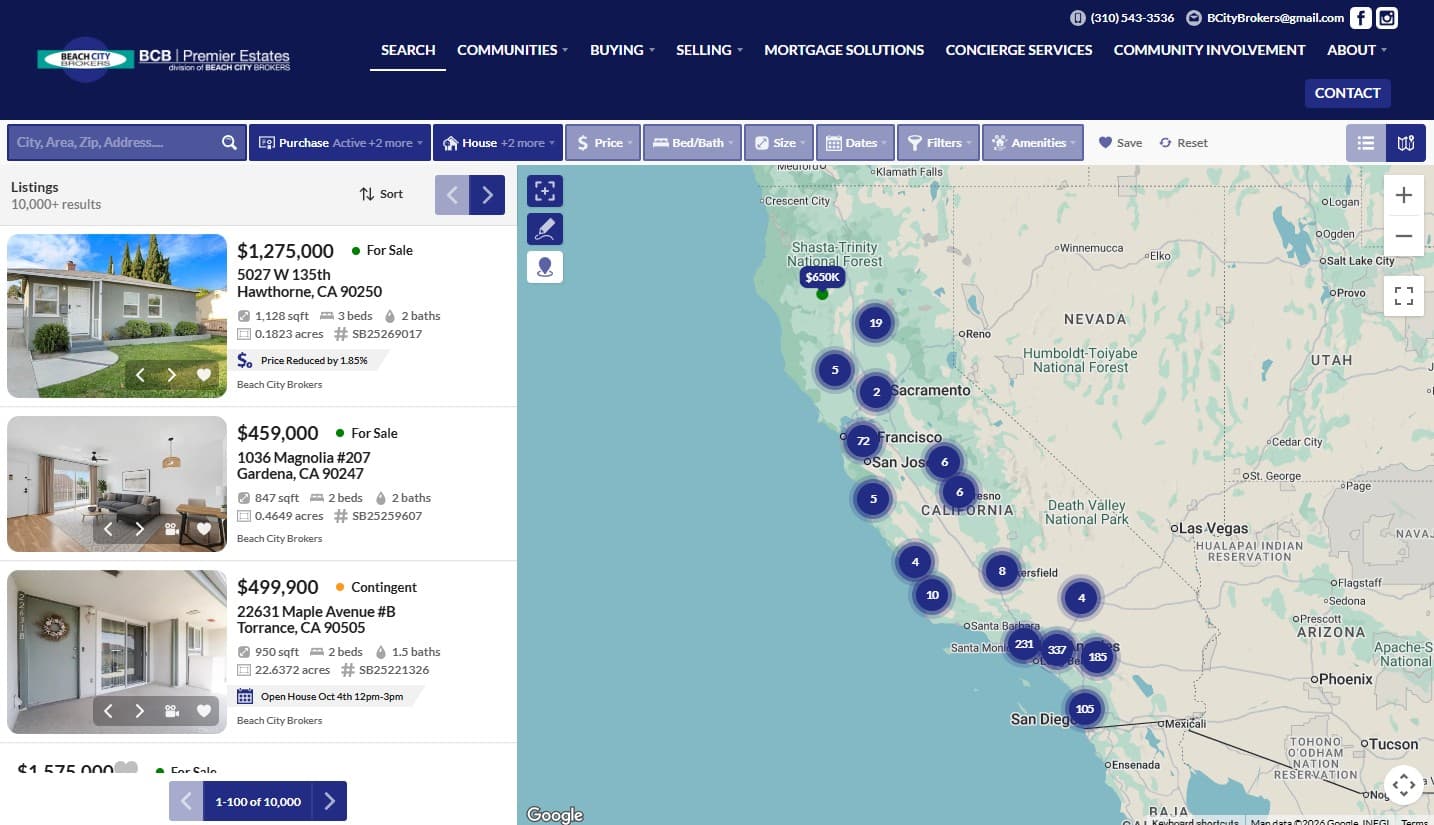 Zillow-inspired search designed by CloseHack